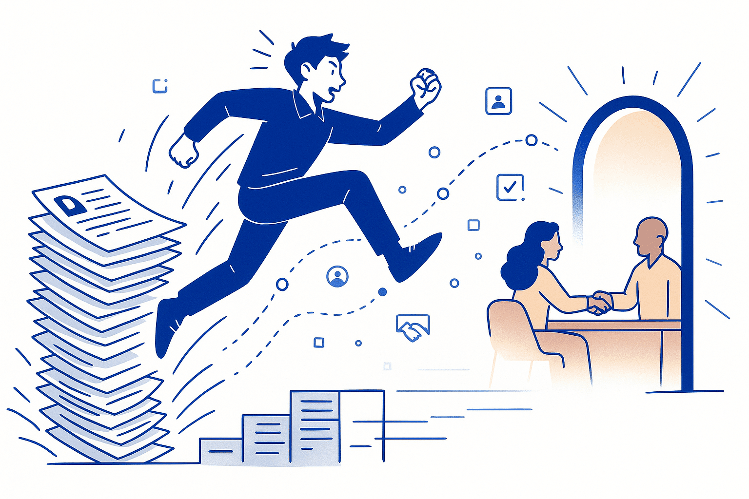 Candidate jumping from the resume stack to hiring managers.